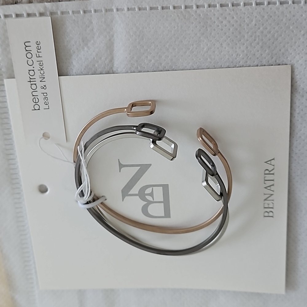 Set of 3 Geo Bangles